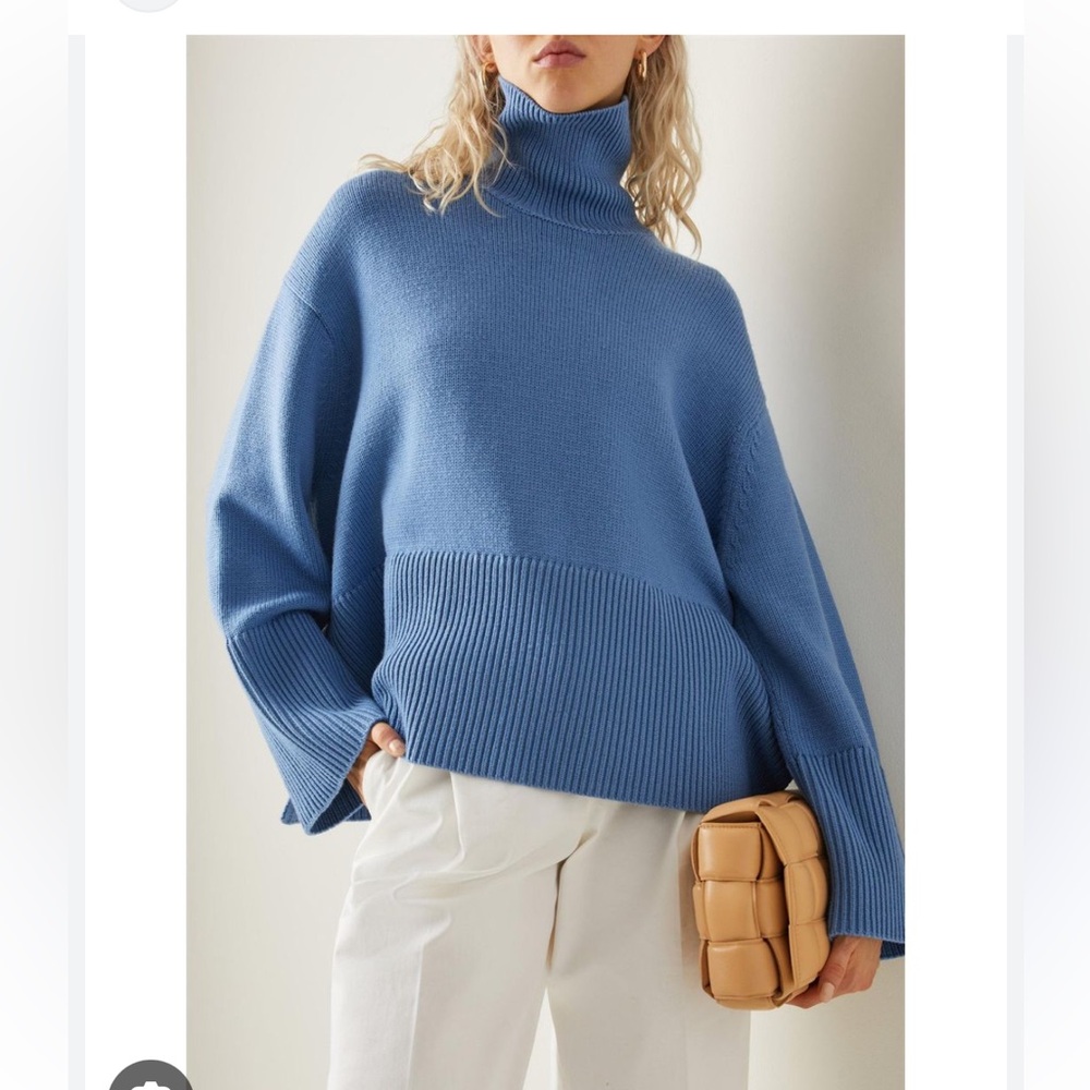 TOTEME
Wool Cotton Turtleneck Sweater